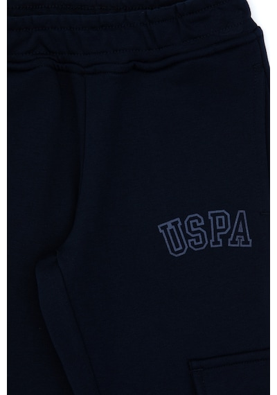 U.S. Polo Assn. Kız Çocuk Lacivert Cep Detaylı Parlak Baskılı Eşofman Altı 50316892-VR033