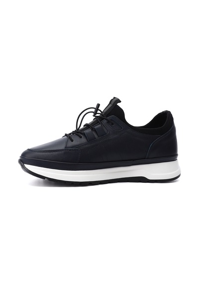 Gönderi(R) Gönderi R Erkek Lacivert Antik Likralı Lastik Bağcıklı Hakiki Deri Comfort Sneaker Ddma80442145 Lacivert