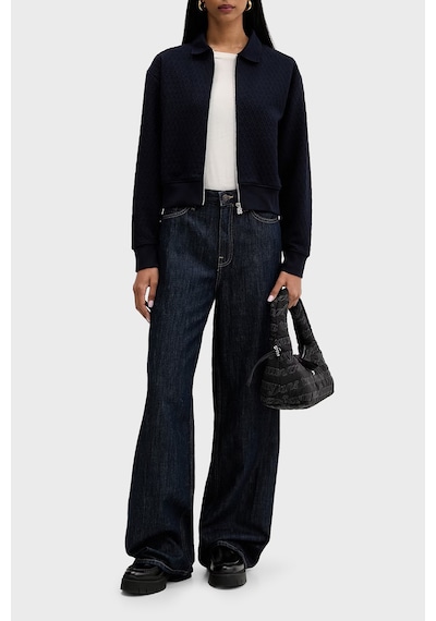 Tommy Jeans Pamuklu Yüksek Bel Geniş Paça Jean Kadın Kot Pantolon Dw0dw23093 1bk Mavi