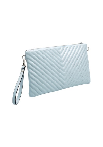Silver Polo Crash Mavi Kapitone V Kadın Portföy Ve Clutch El Çantası Sp1034