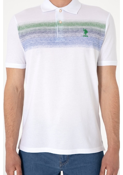 U.S. Polo Assn. Erkek Regular Fit Polo Yaka Mavi Tişört 50300365-VR036