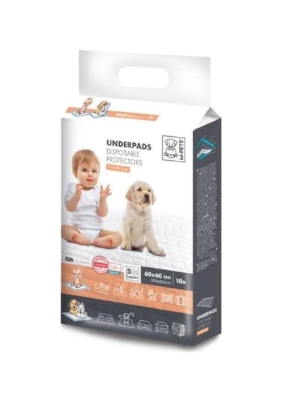 M-pets Underpads Köpek Çiş Eğitim Pedi 60x60 Cm 10pcs