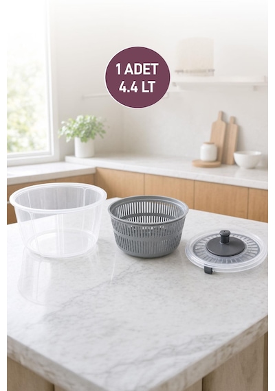 Selka Home Salata Kurutucu 4.4 Lt Gri
