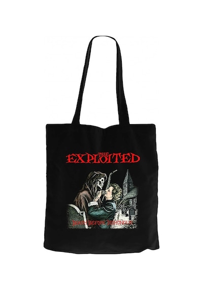 The Exploited Death Before  Siyah Kanvas Bez Çanta Siyah