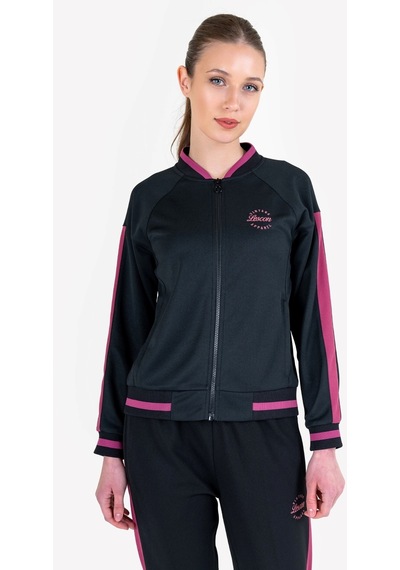 Lescon Siyah Kadın Fermuarlı Sweatshirt 23n-2122