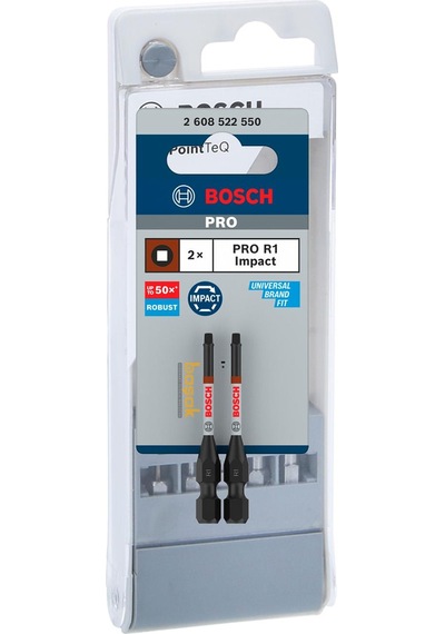 Bosch Pro Impact R1 X 55 Mm Kare Uçlu 2''li Vidalama Ucu 2608522550