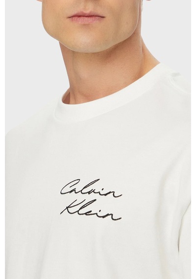 Calvin Klein Erkek T Shirt Lv04re828g Yaf Beyaz