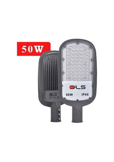50W Led Yol Sokak Armatür DLS Park Bahçe Çevre Site Bina Dış Mekan Lamba Aydınlatma Ledli Sokak Armatürü Beyaz