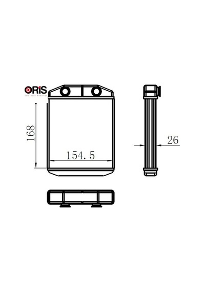 Kalorifer Radyatörü Brazing Clıo Iv Denso Tıp 168x155x26 Orıs 271151577r