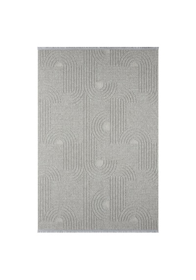 Mariesse Home Lara İskandinav Dokuma Bukleli Modern Salon Halısı Mutfak Halısı Koridor Halısı Yolluk 623-gri