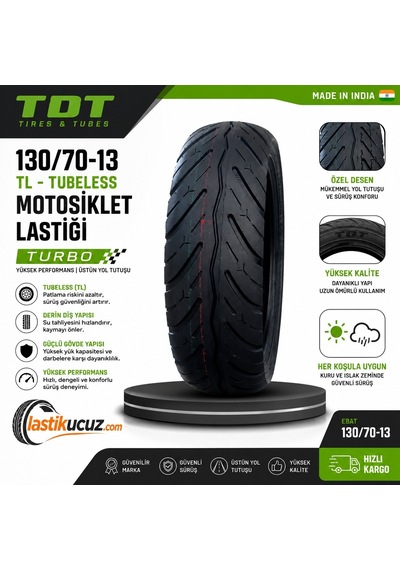 Tdt 130/70-13 Tl Turbo Motosiklet Lastiği 2026