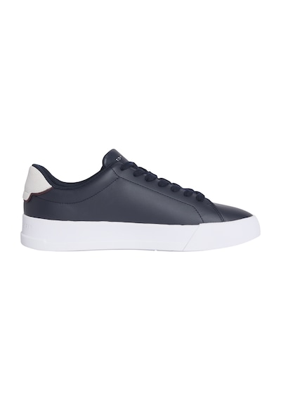 Tommy Hilfiger Th Court Lth Detaıl Ess Erkek Mavi Sneakers - Fm0fm05367