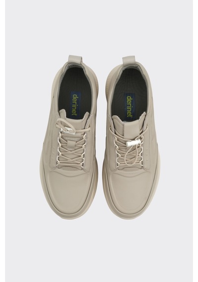 Derinet İthal Malzeme Lastik Bağcık Erkek Sneaker Taş Taş