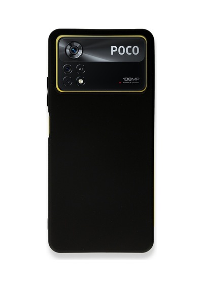 Xiaomi Poco X4 Pro 5g Kılıf Siyah Renk First Yumuşak Esnek Silikon Kapak Siyah