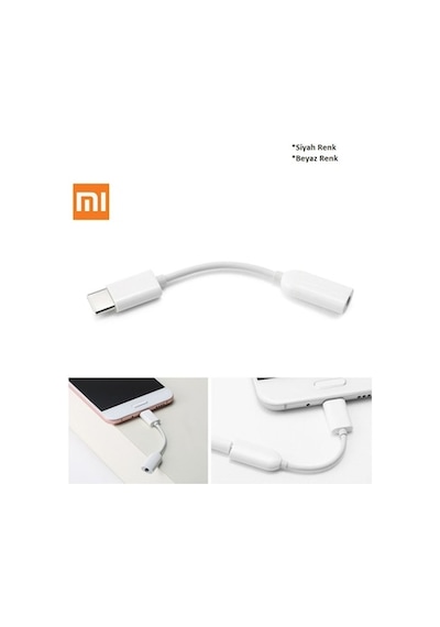 Xiaomi Mi Uyumlu Type C To 3.5Mm Kulaklık Çevirici Dönüştürücü