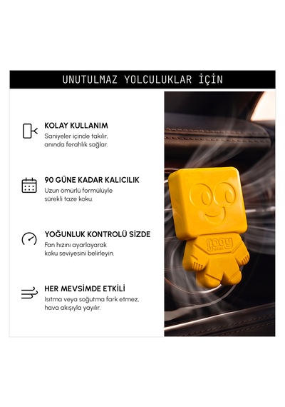 Vavana Jooy Araba Klima Kokusu 6'lı Set, 90 Gün Etkili Oto Kokusu Citrus Vetiver