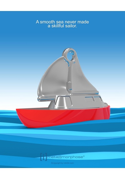 Metalmorphose Yelkenli Tekne Anahtarlık