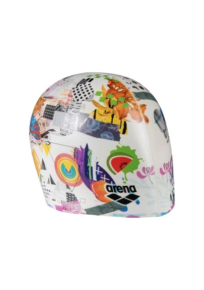Arena Hd Swim Cap Collage Çok Renkli Yüzücü Bone 005572252 Çok Renkli