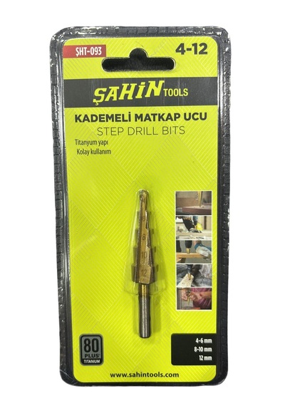 Hss Kademeli Matkap Ucu Sac Delgisi 4-12 Mm
