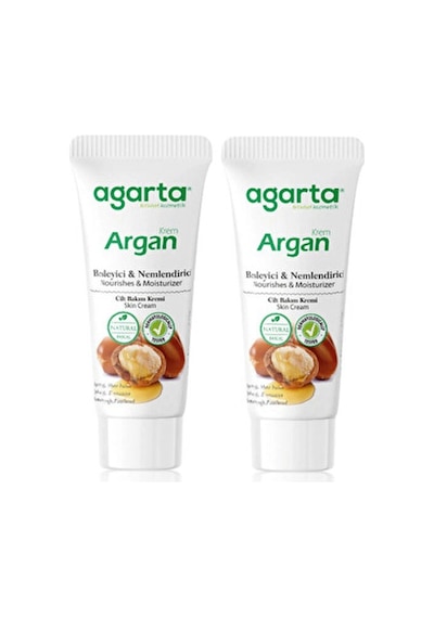 Agarta Doğal Argan Besleyici Nemlendirici Cilt Kremi 75ml 2 Adet