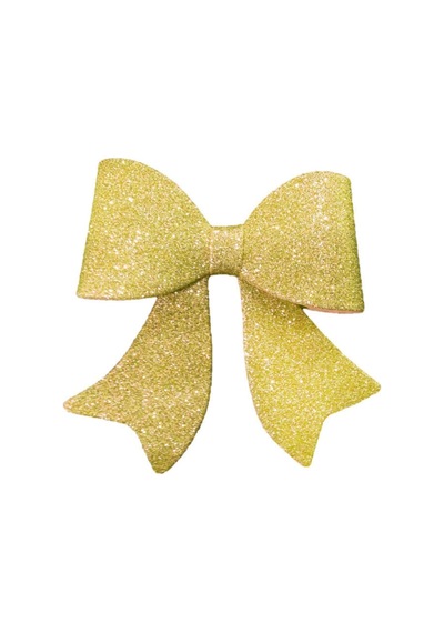 Gold Renk Simli Eva Küçük Fiyonk 12 Cm