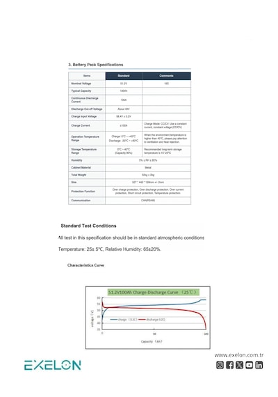 51,2v 100ah Lityum Akü Premium Serisi Lithium İron Phosphate Lifepo4-liion Batarya