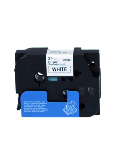 Prıntpen Brother P-touch Hge-251 Beyaz Etıkete Sıyah Yüksek Çözünürlük 24mm X 8m Muadil Etiket