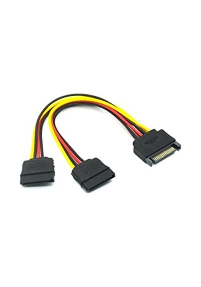 4426 Sata 15 Pin Dişi Erkek 2 Port Çoklayıcı Kablo Splitter Hdd Bağlantı Kablosu Diğer