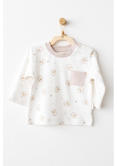 Andywawa Bebek Tinny's Sheeps Alt Üst Takım Ac26153 Beige
