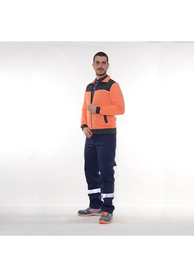 Kışlık Kargo Pantolon 7/7 Gabardin Lacivert