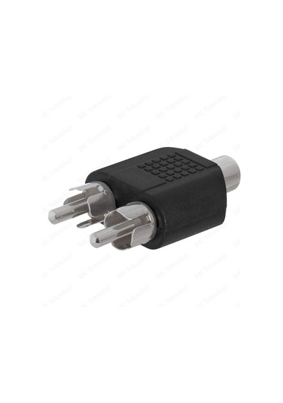 RCA Dişi - 2 RCA Erkek Y Splitter Ses Adaptörü Dönüştürücü