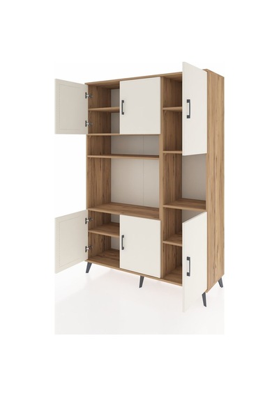 Hyperion Dolap 9 Raflı 6 Kapaklı 132x44x195 Çam-aytaşı/çam Aytası/atlas Çam Hyperion Dolap 9 Raflı 6 Kapaklı 132x44x195 Çam-aytaşı/çam Aytası/atlas Çam
