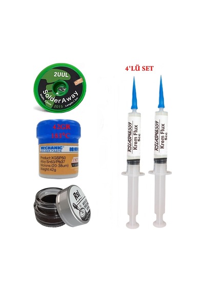 Mechanic Krem Lehim 183 C 42gr Havya Uc Temizleyici Flux Lehim Toplama 2uul-2015 Lehim Emme Teli Seti09