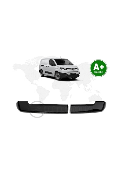 Toyota Proace City Panelvan Bagaj Üstü Spoiler Parlak Siyah Çift Bagaj Kapaklı 2019 Model Ve Sonrası