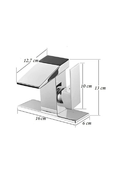 Rena Design Dijital Sıcaklık Göstergeli Krom Lavabo Bataryası Musluğu Çiftgirişli Krom Armatür Sayaç Ekran Yeni Inox