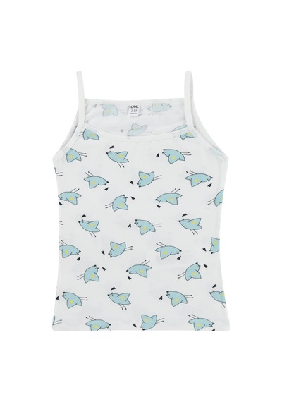 Civil Girls Cute Bird 2-12 Yaş Kız Çocuk 2'li Atlet - Standart