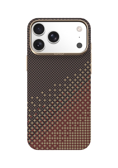 Apple iPhone Uyumlu 18 Pro Max Kılıf M-safe Özellikli Raptic Aramid Skin Serenity Serisi Karbon Kapak Kahverengi