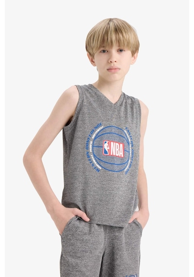 Defacto Erkek Çocuk Nba Wordmark V Yaka Atlet E4847a825hsgr210 Gri