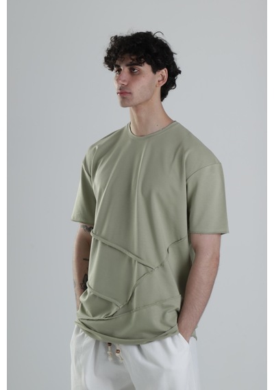 Cocopelli Yes İl Halat Detaylı Tasarım T-shirt Coc1849 Siyah