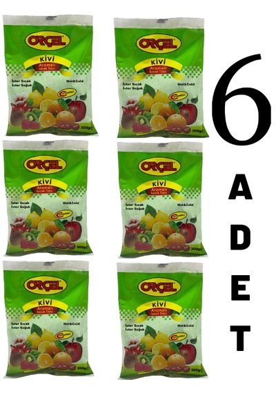 Orçel Kivi Aromalı Içecek Tozu Oralet Çay 6 x 300 G