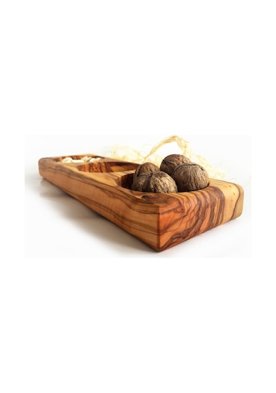 Zeytin Ağacı Ahşap Sosluk Çerezlik Üçlü