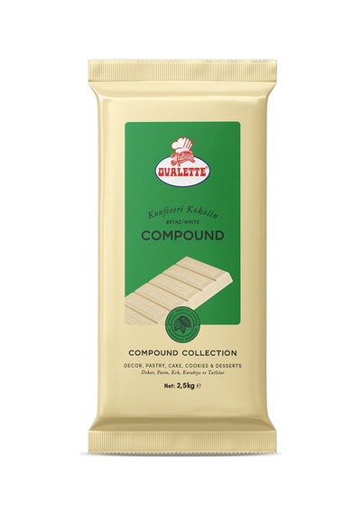 Ovalette Beyaz Konfiseri Kokolin 2,5 Kg