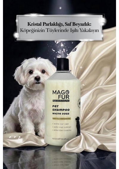 Mago Fur Beyaz Tüylü Köpek Şampuanı - 1000 Ml