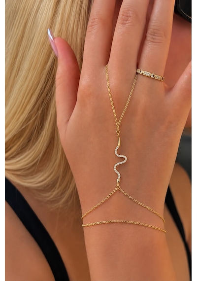 Yılan Model Gold Çelik Şahmeran Altın