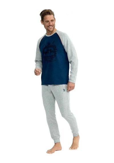 U.s. Polo Assn. 18823 Sıfır Yaka Spor Ev Giyim Eşofman Takım Antrasit Melanj