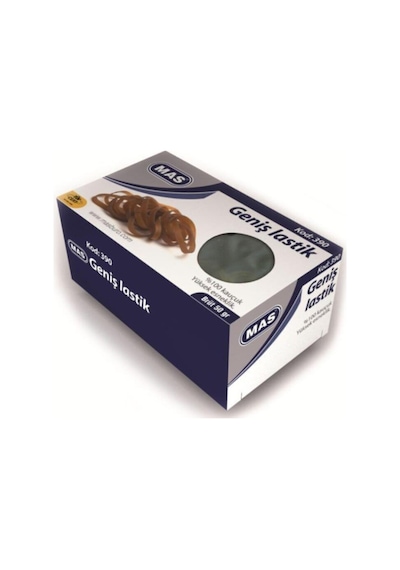 390 Lastik Kutu Geniş 50 Gram Paket Lastiği 5 Kutu Şefaf 10 X 7 X 7