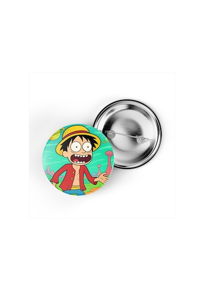 Luffy - 44 Mm İğneli Çanta Rozeti - 5 Adet Diğer