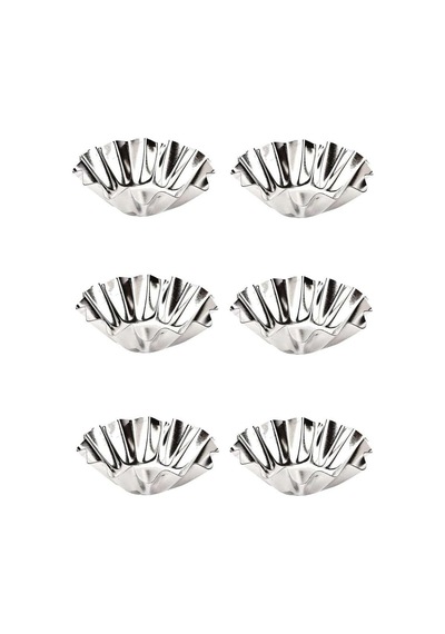 Sürdürülebilir Materyalden Metal Yapılmış Mutfak Dostu 6 Parça Mini Kek Ve Tart Kalıbı 4 Cm Ça Diğer