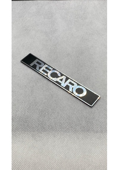 Recaro Gümüş Siyah Kendinden Yapışkanlı Etiket