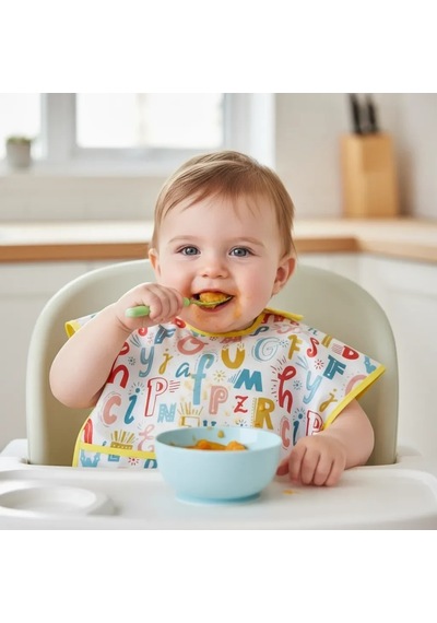 Babyjem Baskılı Blw Kolsuz Mama Önlüğü Balon Desen